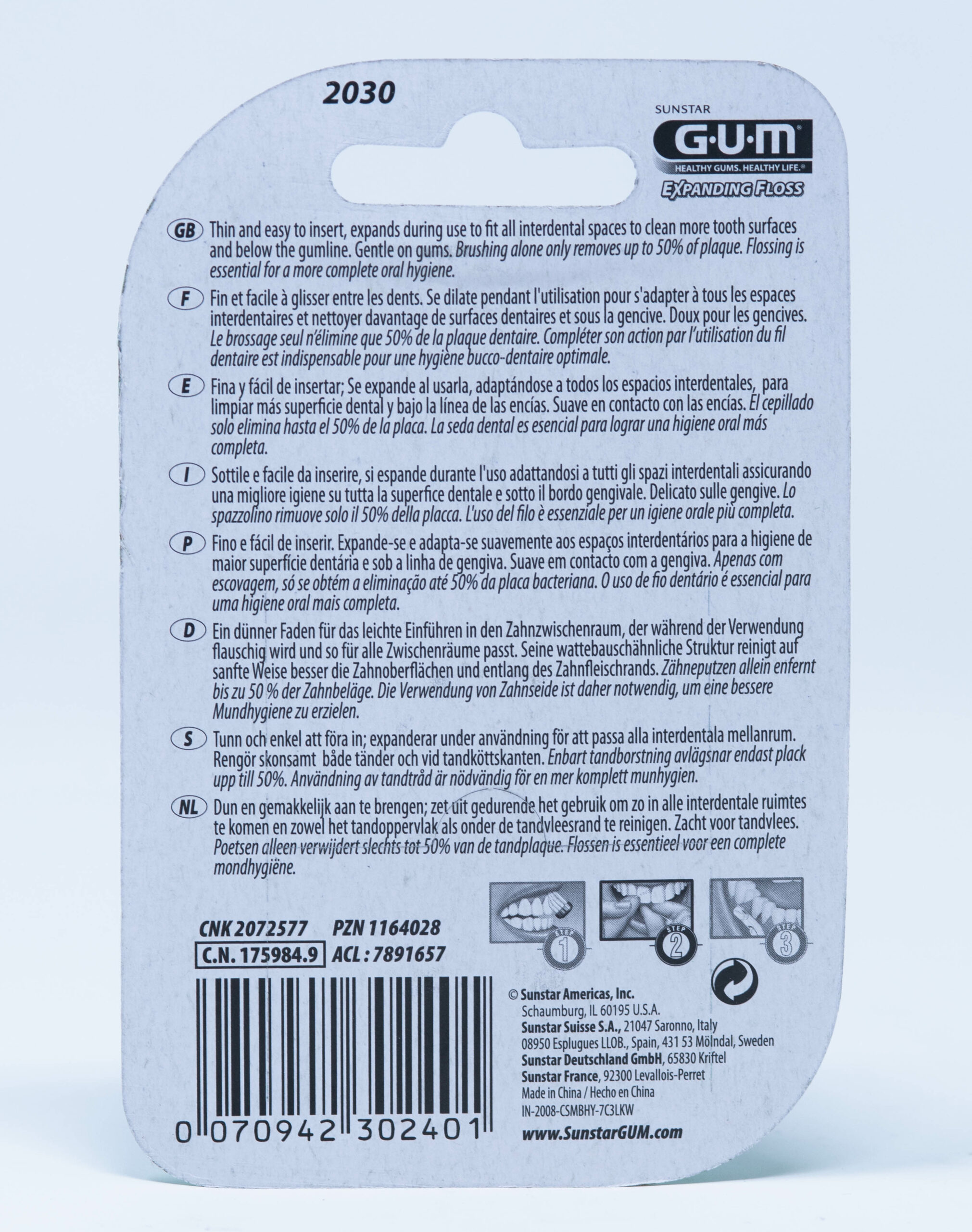 Gum Filo Interdentale Expanding Floss - 30 m | 2030