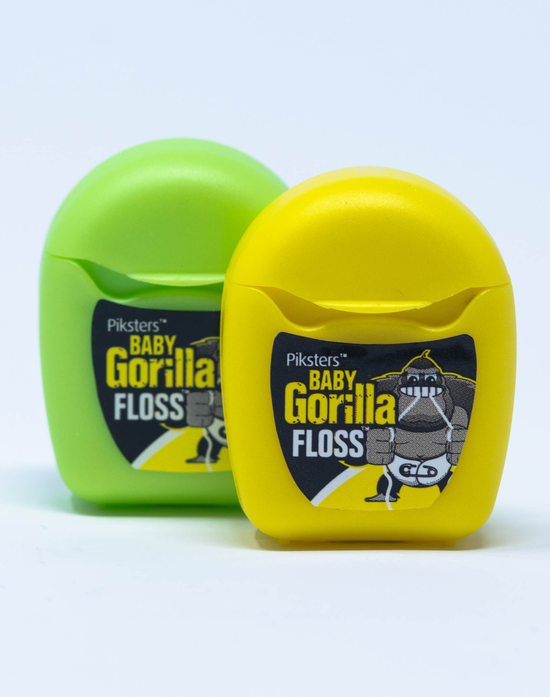 Piksters Filo Interdentale Baby Gorilla Fluoro - 2 x 8m