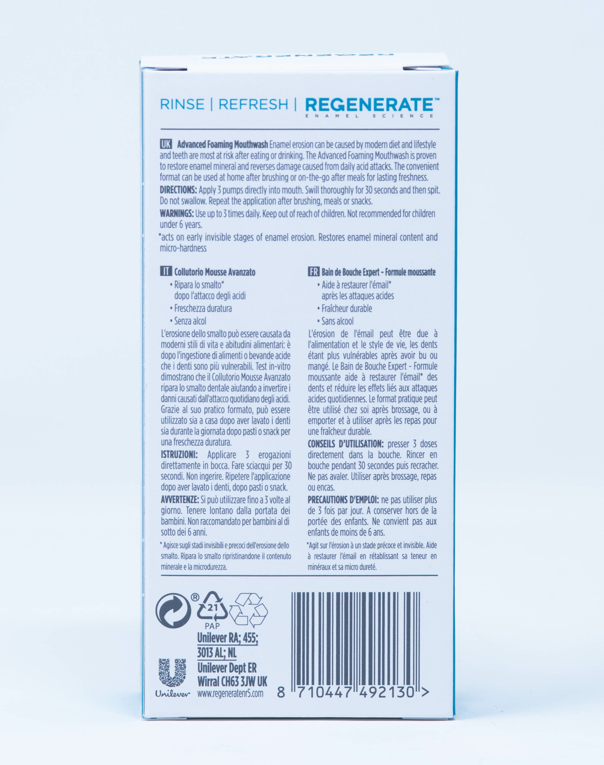 Regenerate Collutorio Mousse Avanzato - 50 ml