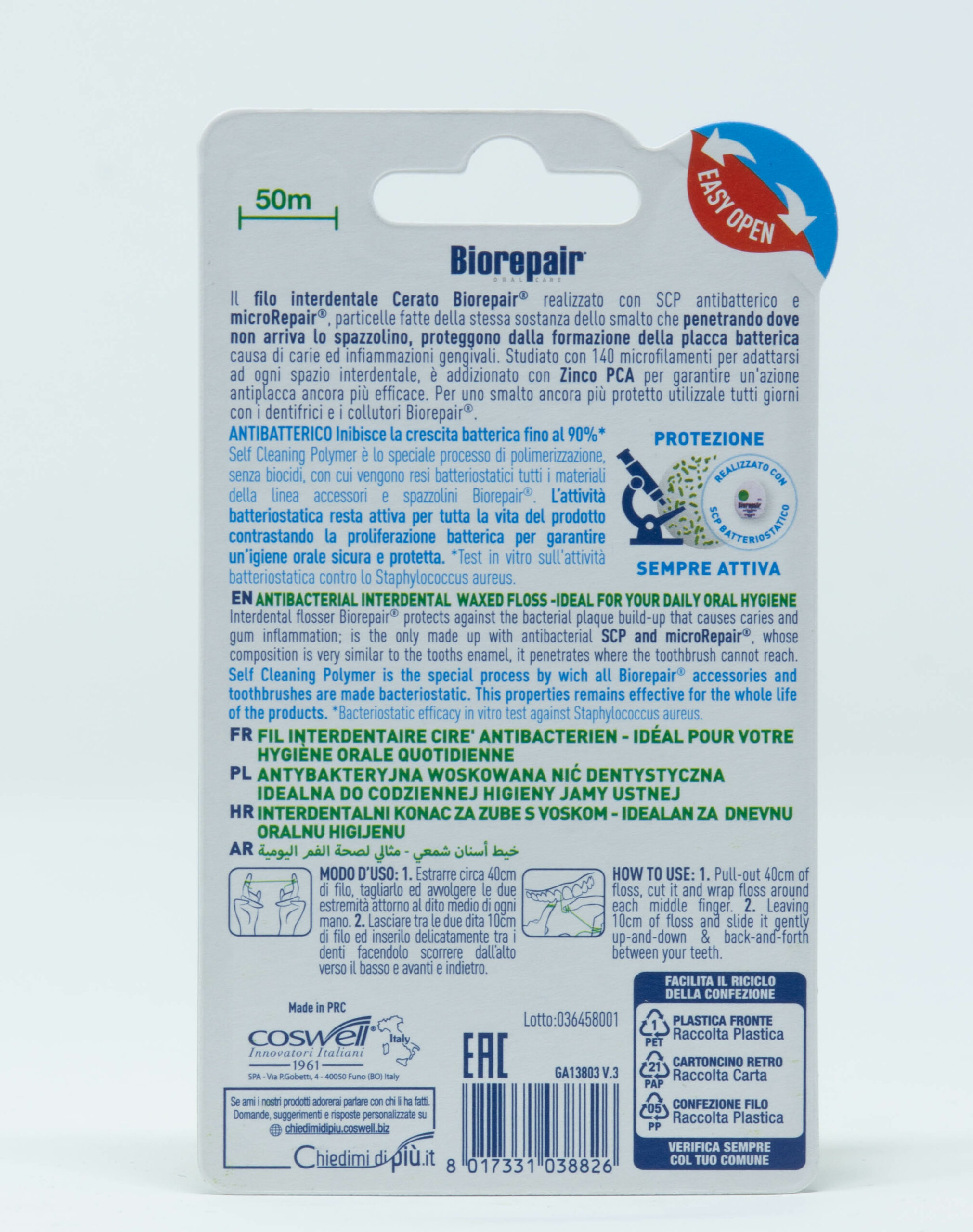 Biorepair Filo Antibatterico Cerato - 50 mt