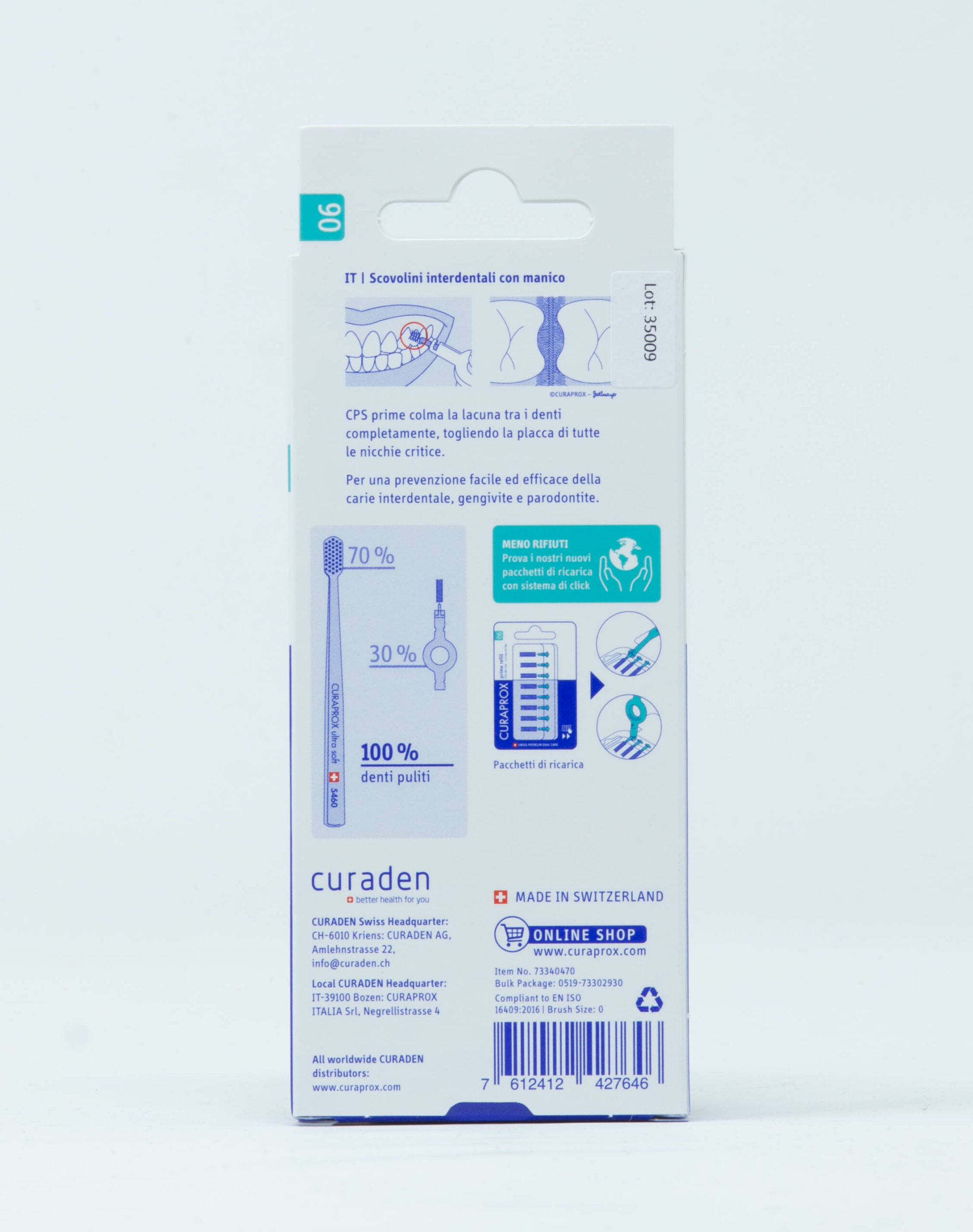 Curaprox Scovolino Prime Start CPS 06 + 2 Supporti