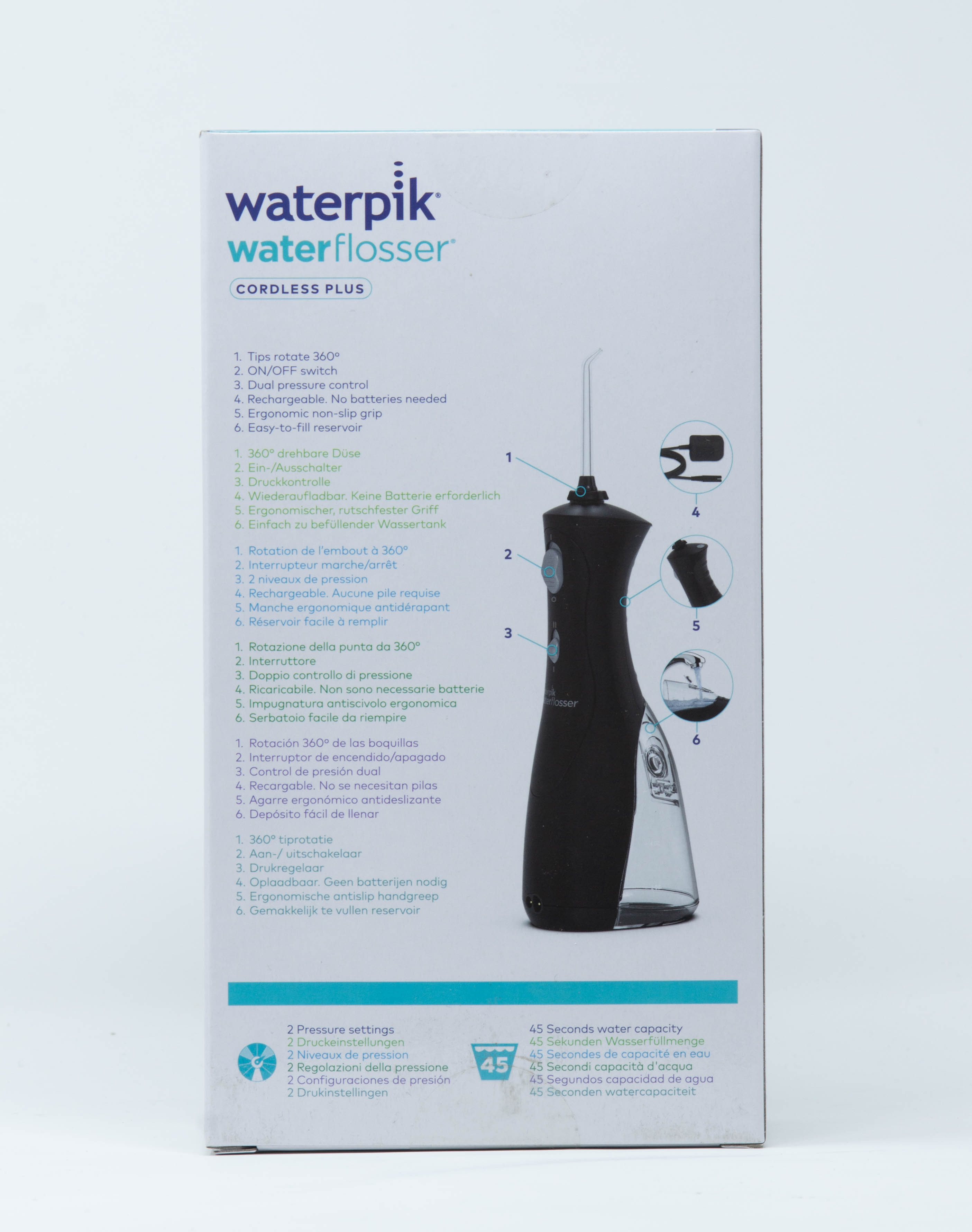 Dentaid Idropulsore Waterpik® Cordless Plus WP-450 Black Matte