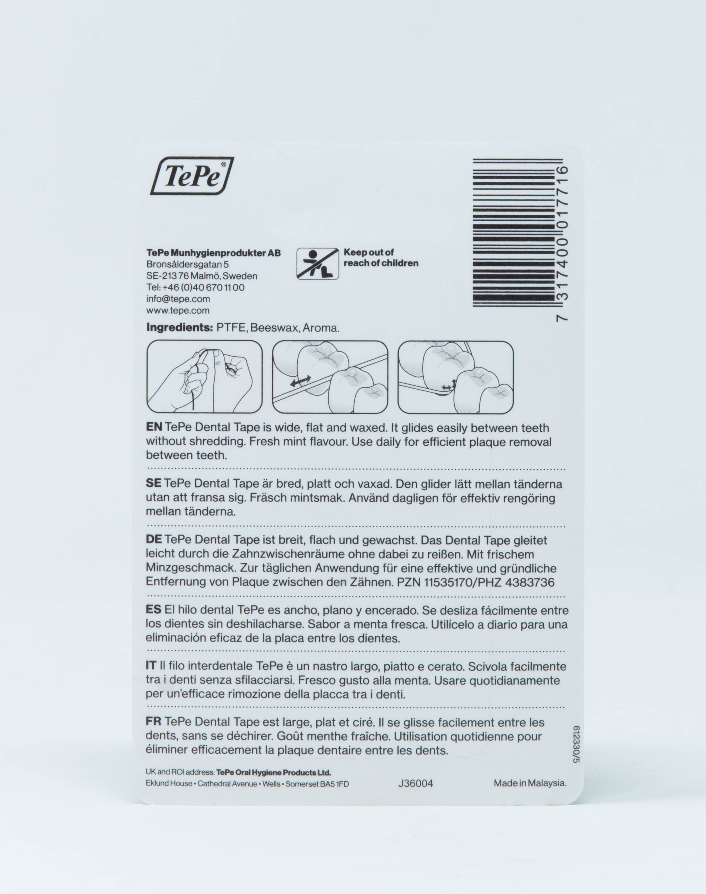 Tepe Filo Interdentale Dental Tape Cerato con Menta - 40 m
