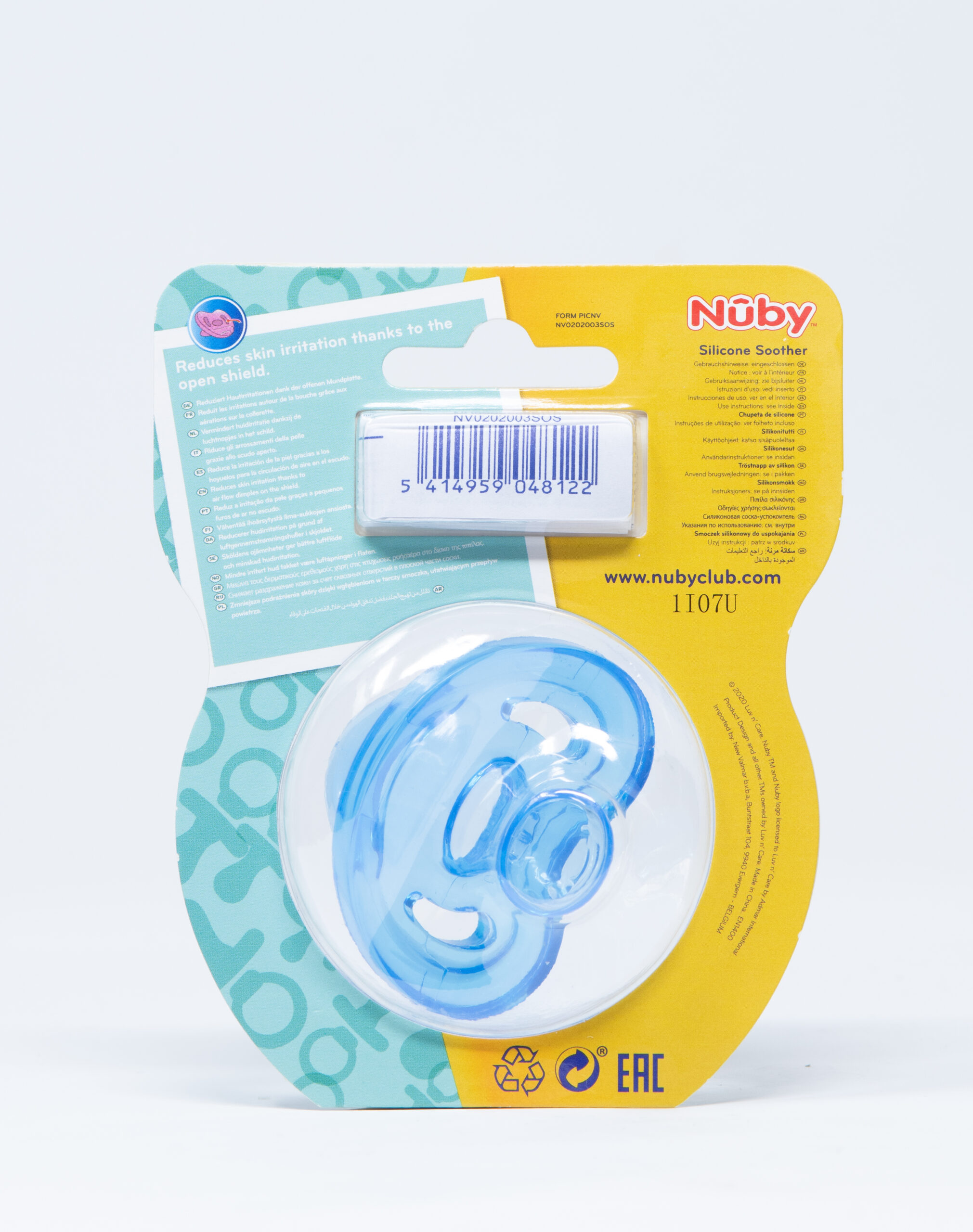 Nuby Succhietto Orthodontic 0-6 mesi - 1 pz - Vari Colori