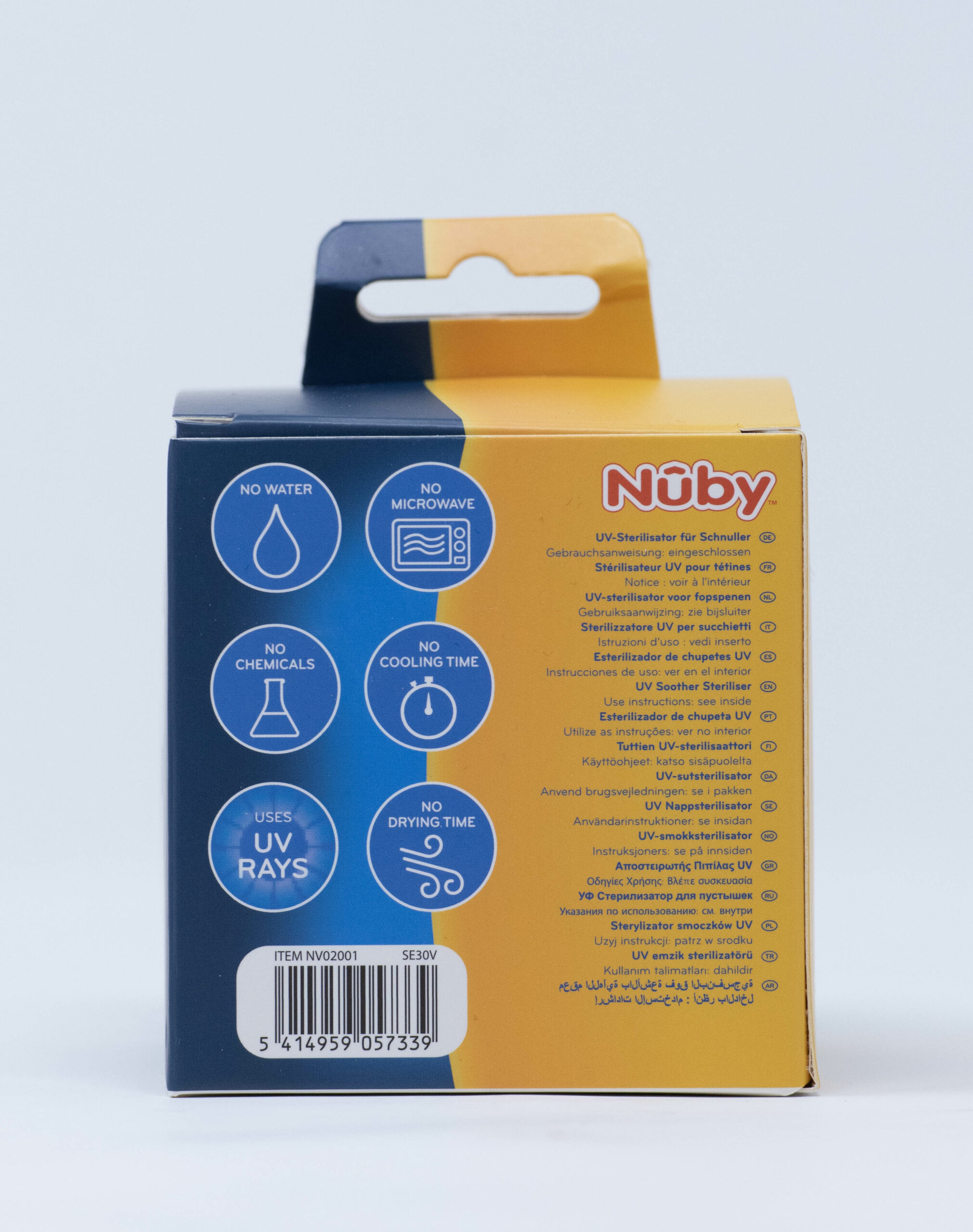 Nuby Sterilizzatore UV per Succhietti - con Succhietto Incluso