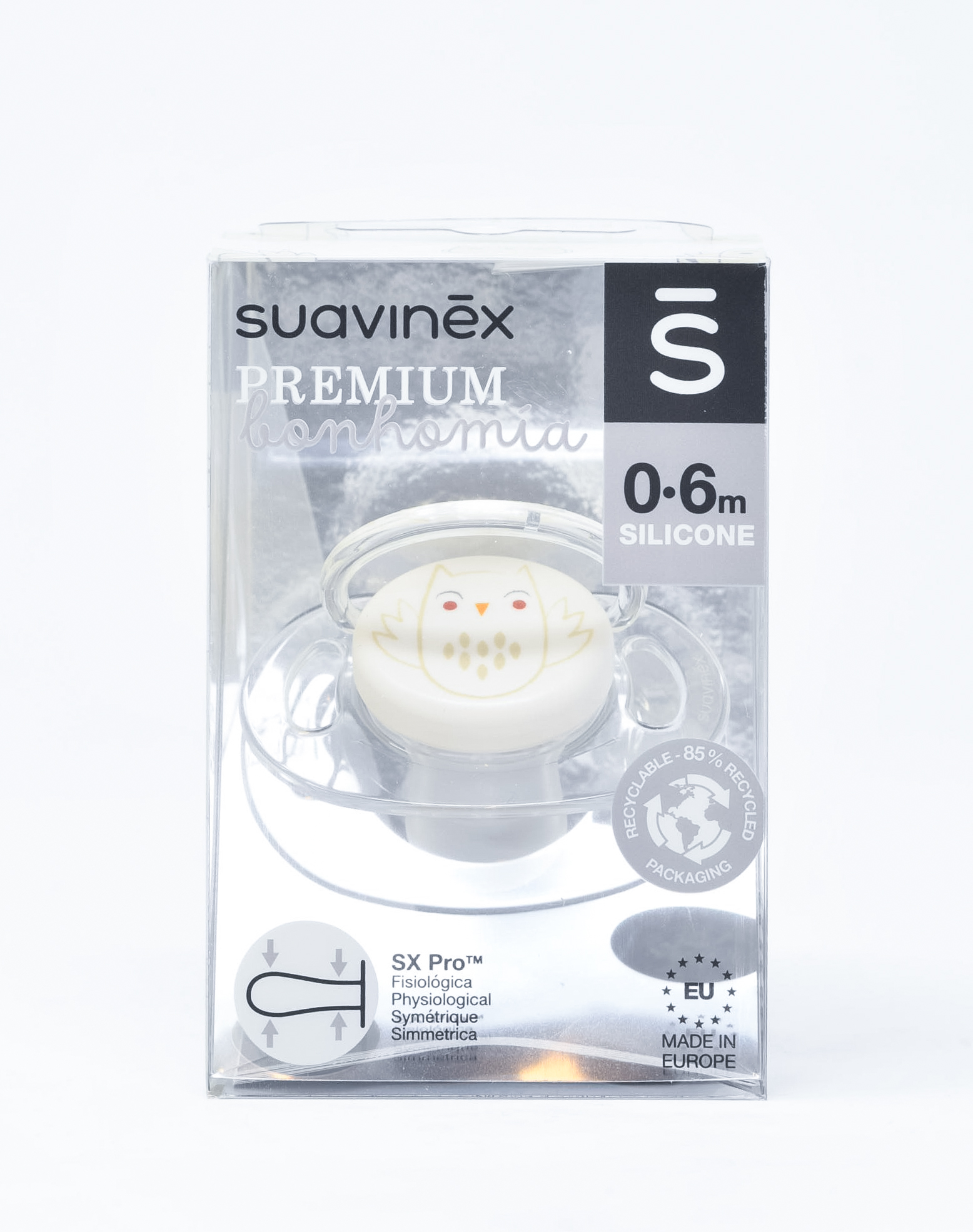 Suavinex Succhietto Premium in Silicone Bonhomia 0-6 mesi - 1 pz