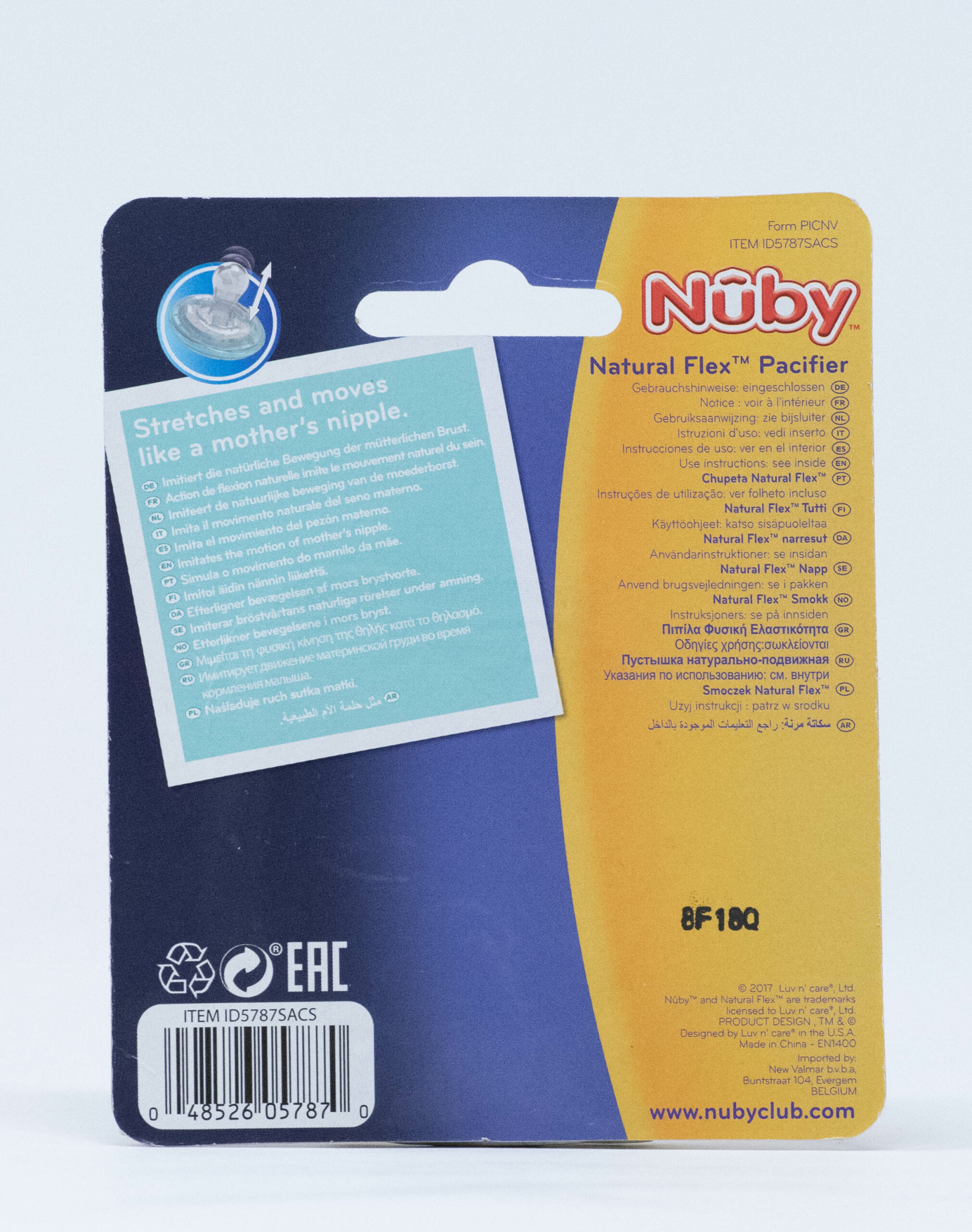 Nuby Succhietto a Ciliegia Natural Flex 0-6 mesi - Vari Colori
