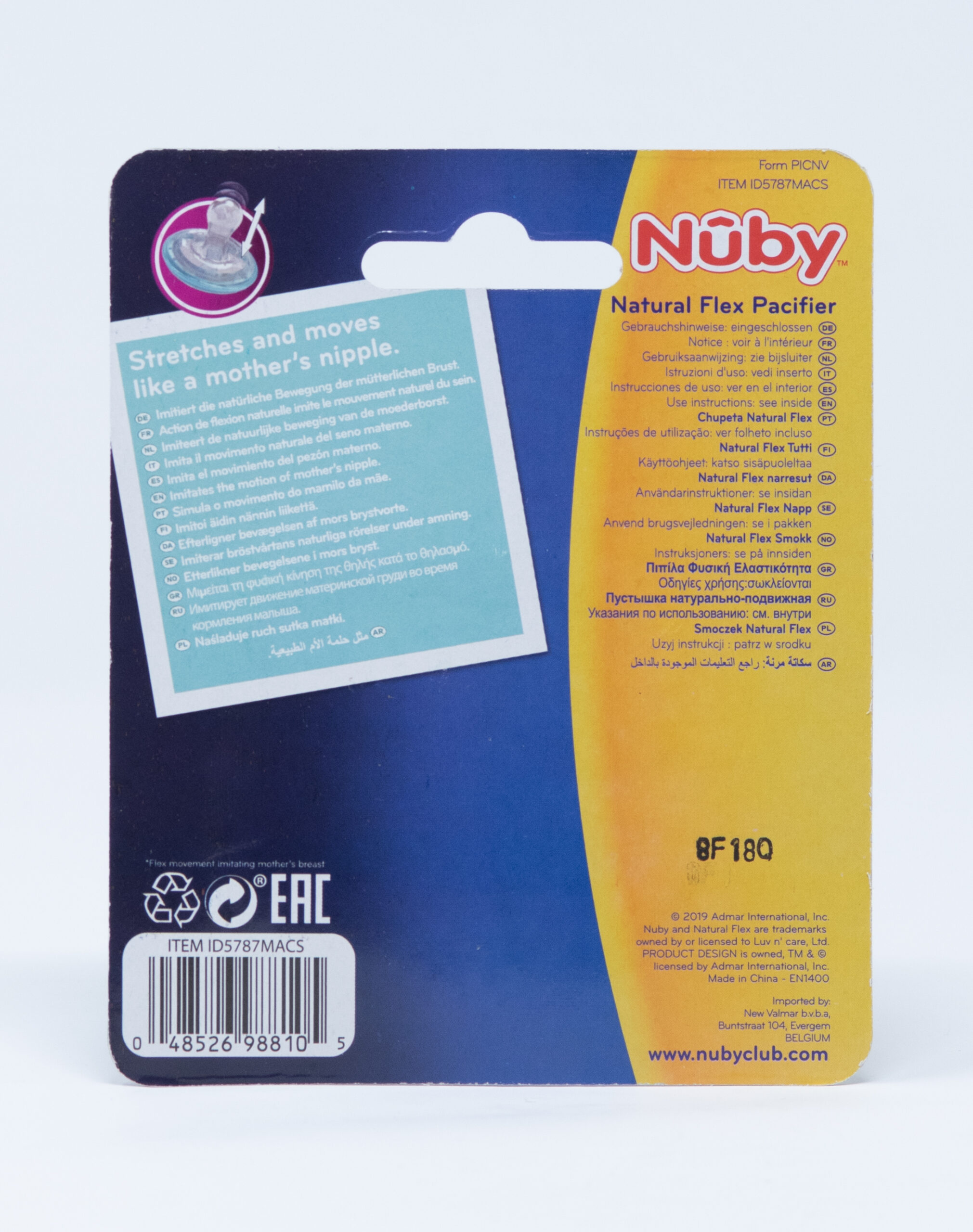 Nuby Succhietto a Ciliegia Natural Flex 6-36 mesi - Vari Colori