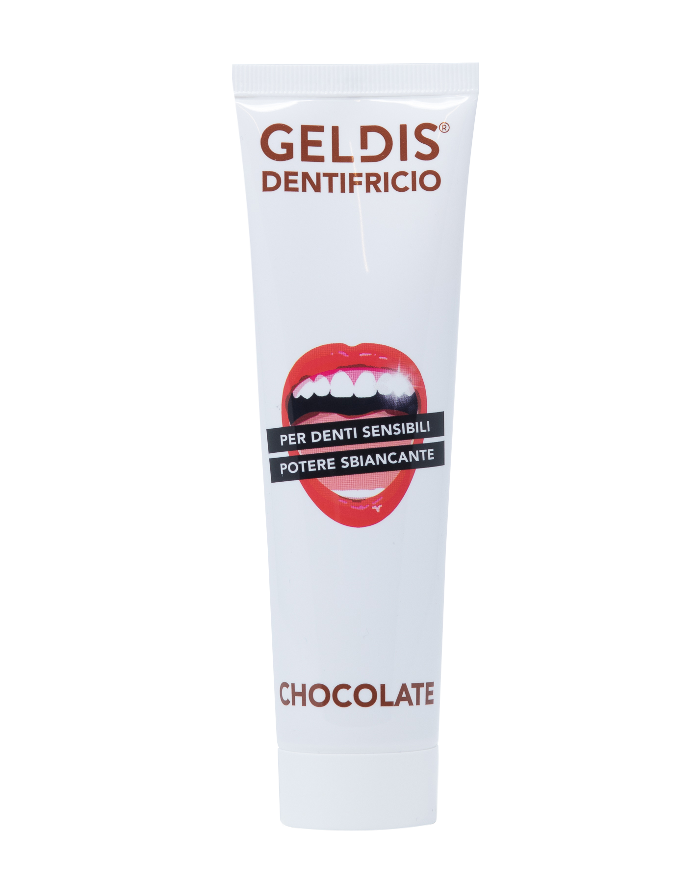 Geldis Dentifricio Sbiancante per Denti Sensibili al Cioccolato - 100 ml