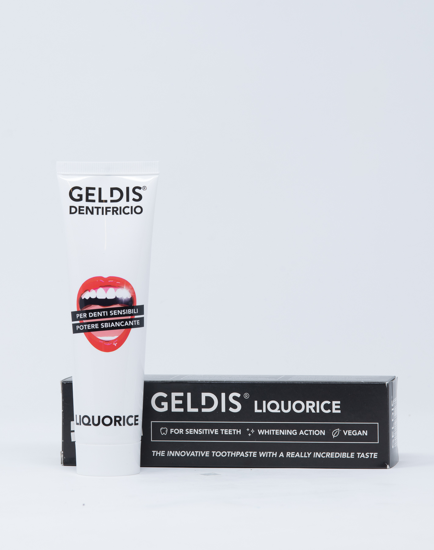 Geldis Dentifricio Sbiancante per Denti Sensibili alla Liquirizia - 100 ml