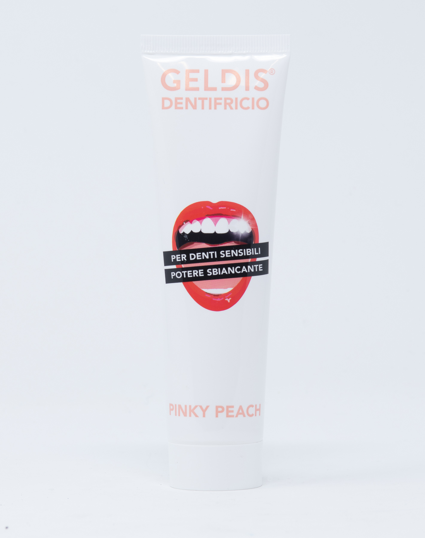 Geldis Dentifricio Sbiancante per Denti Sensibili alla Pesca - 100 ml