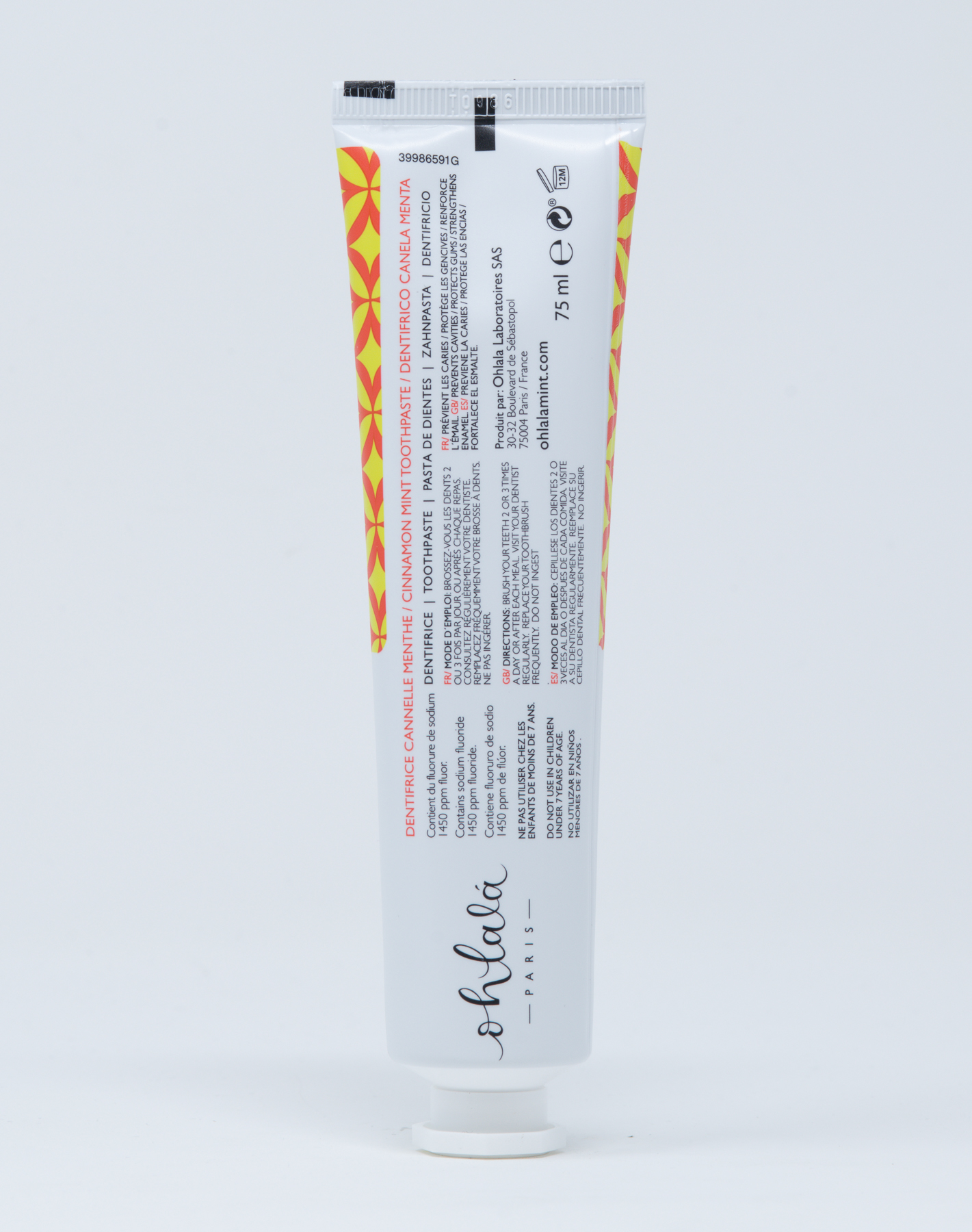 Ohlalà Dentifricio Cannella e Menta - 75 ml