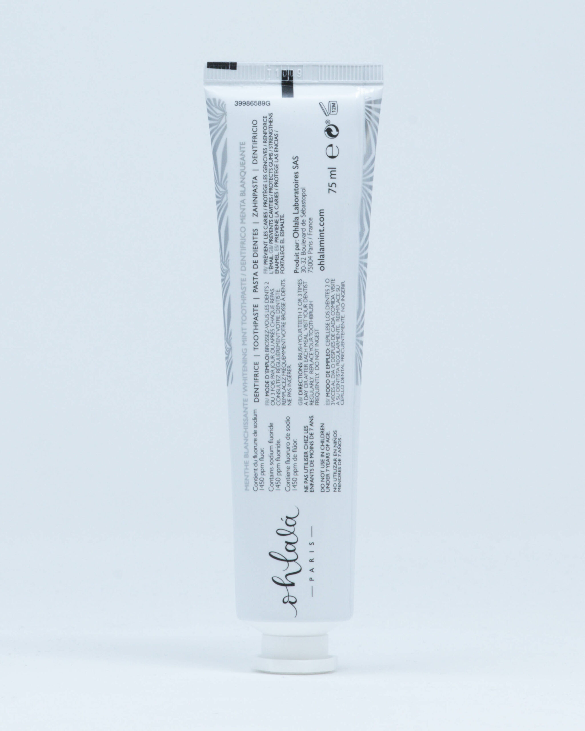 Ohlalà Dentifricio per Denti Bianchi gusto Menta - 75 ml
