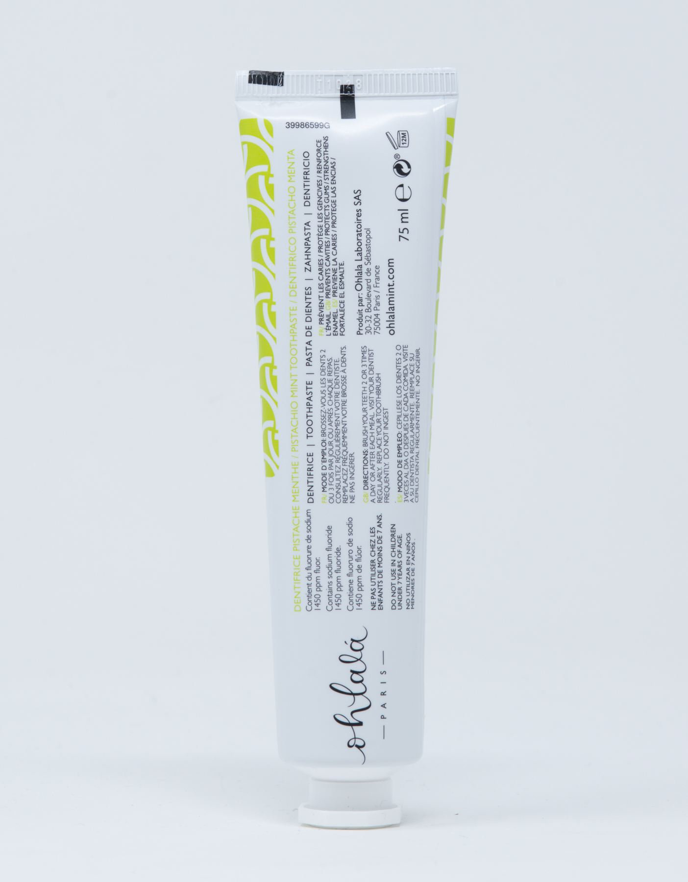 Ohlalà Dentifricio Pistacchio e Menta - 75 ml