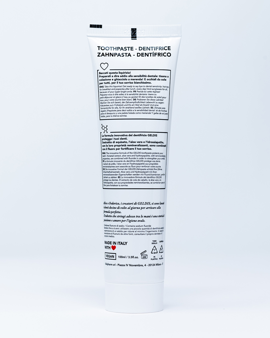 Geldis Dentifricio Sbiancante per Denti Sensibili alla Liquirizia - 100 ml