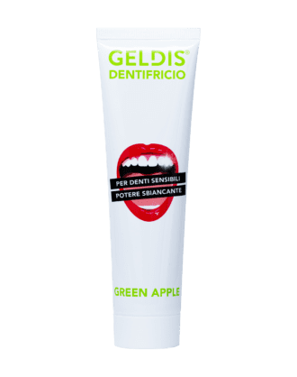 Geldis Dentifricio Sbiancante per Denti Sensibili alla Mela Verde - 100 ml