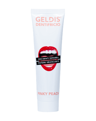 Geldis Dentifricio Sbiancante per Denti Sensibili alla Pesca - 100 ml