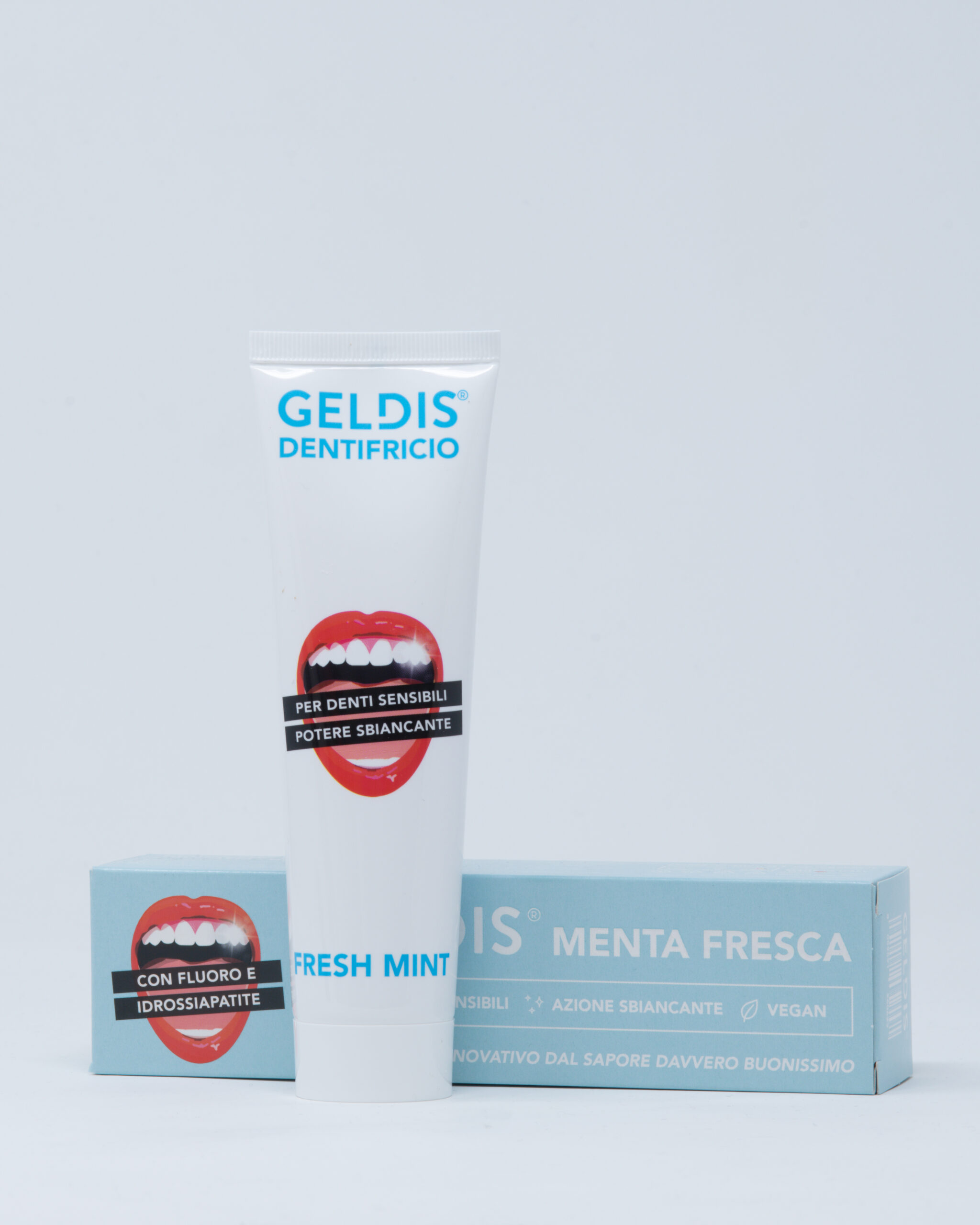 Geldis Dentifricio Sbiancante per Denti Sensibili alla Menta - 100 ml