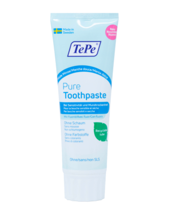 TePe Dentifricio Pure™ Senza Schiuma Menta Delicata  - 75 ml