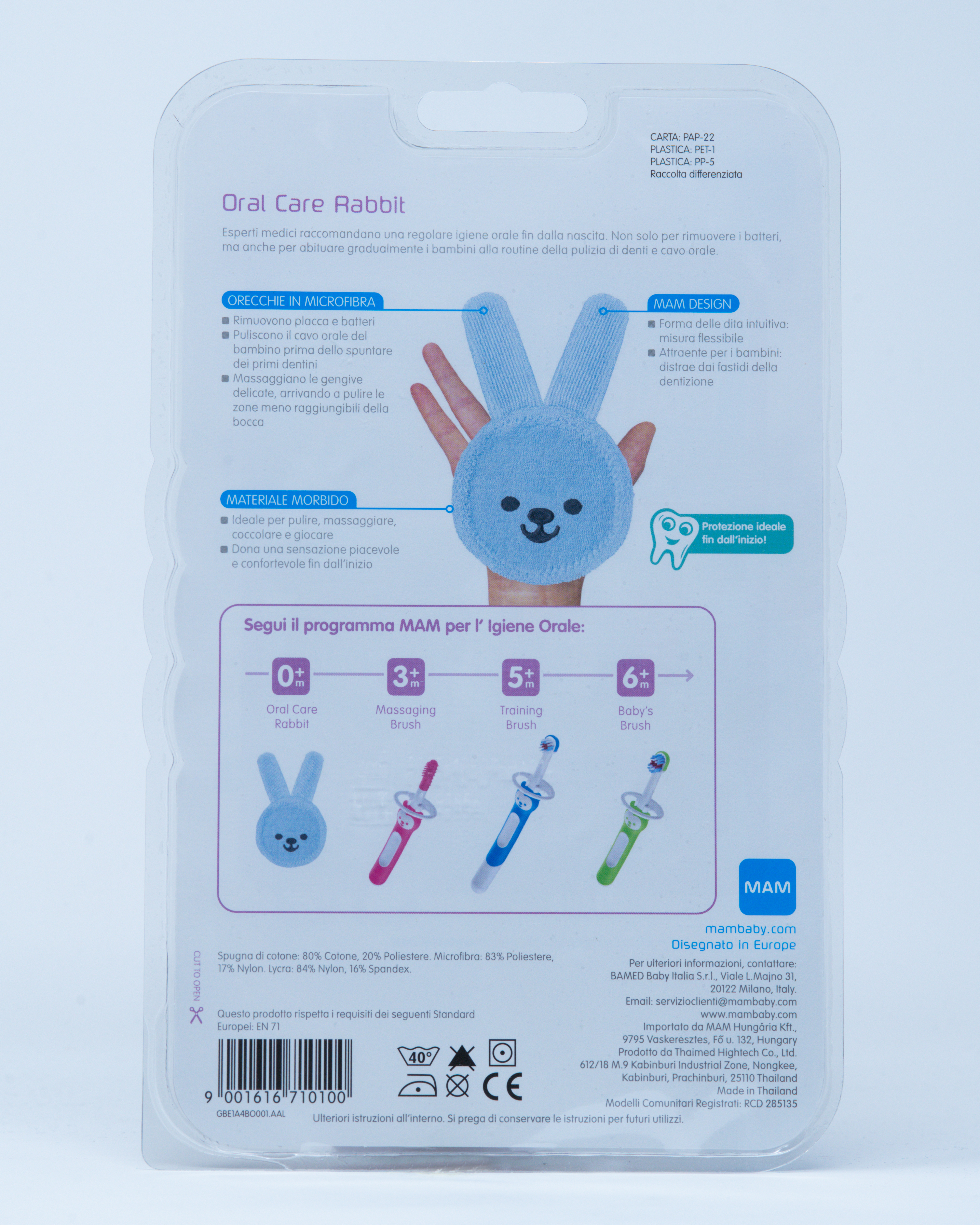 MAM Oral Care Rabbit - Vari Colori