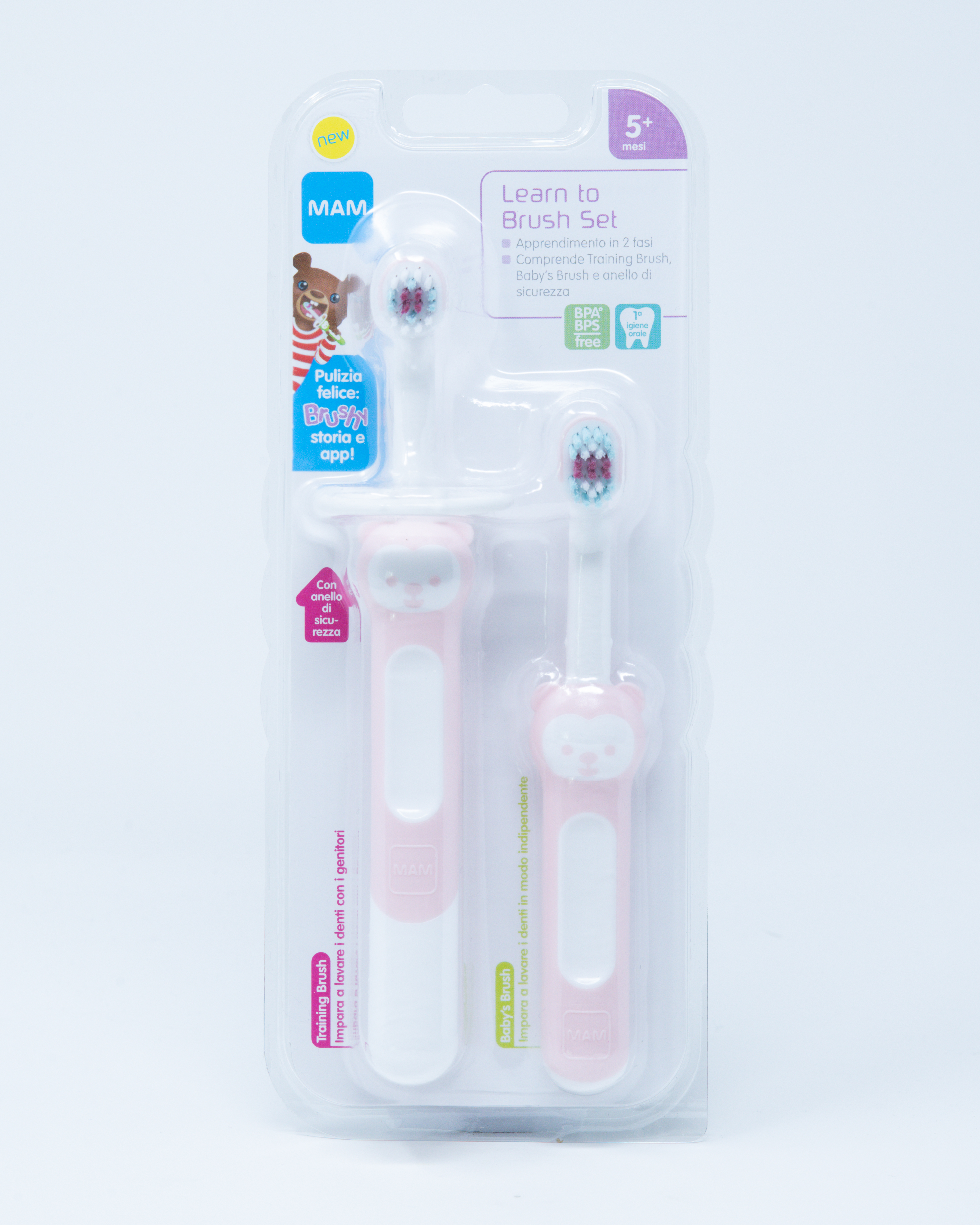 MAM Spazzolini Learn to Brush Set + 5 mesi - Vari Colori