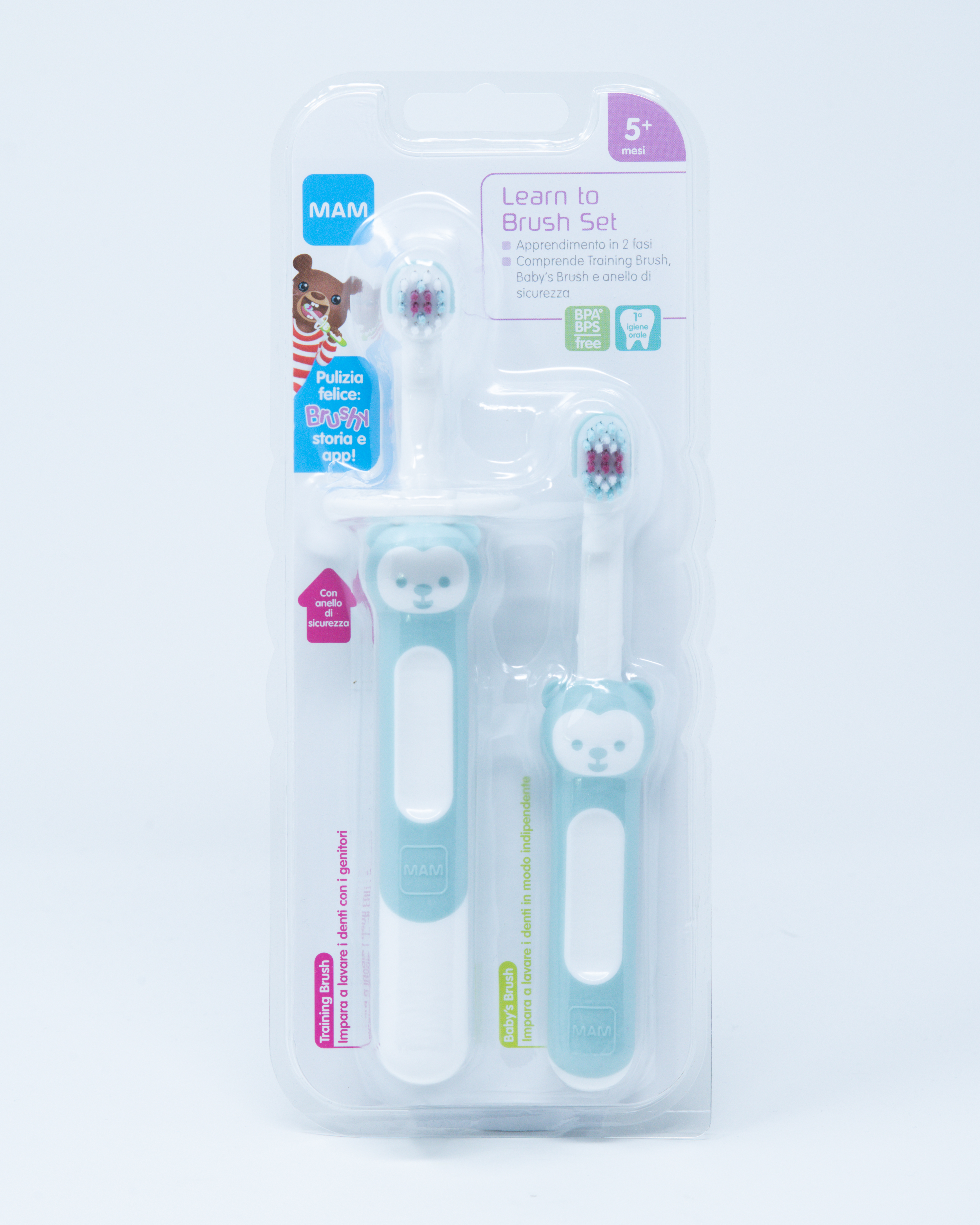 MAM Spazzolini Learn to Brush Set + 5 mesi - Vari Colori