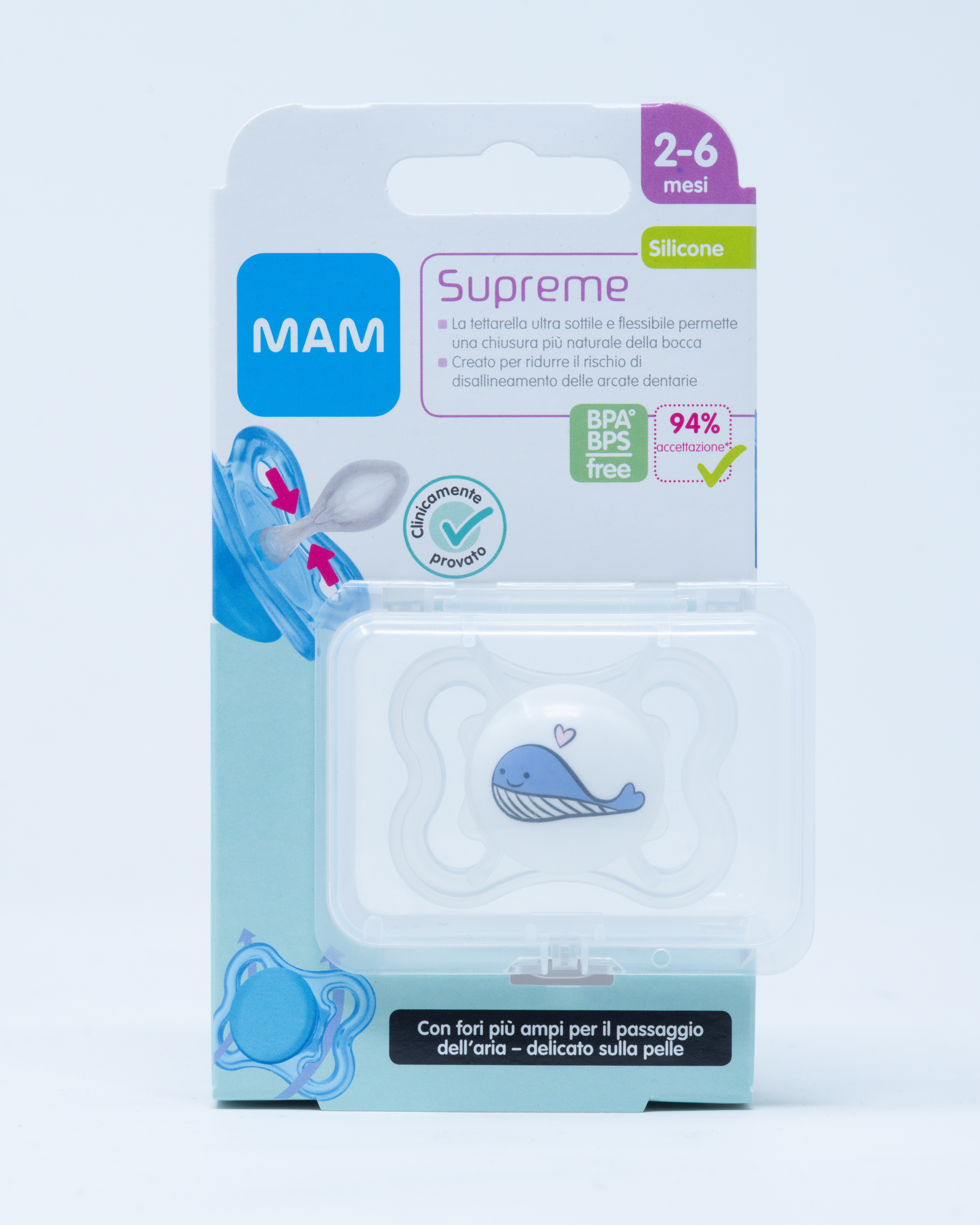 MAM Succhietto Supreme 2-6 mesi - Vari Colori