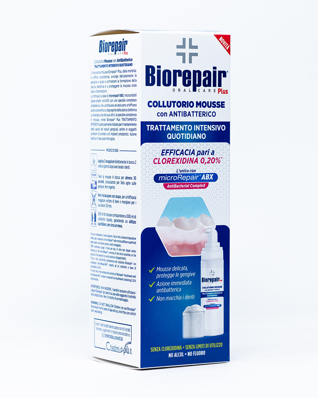 Biorepair Plus Collutorio Mousse Antibatterico Trattamento Intensivo - 200 ml