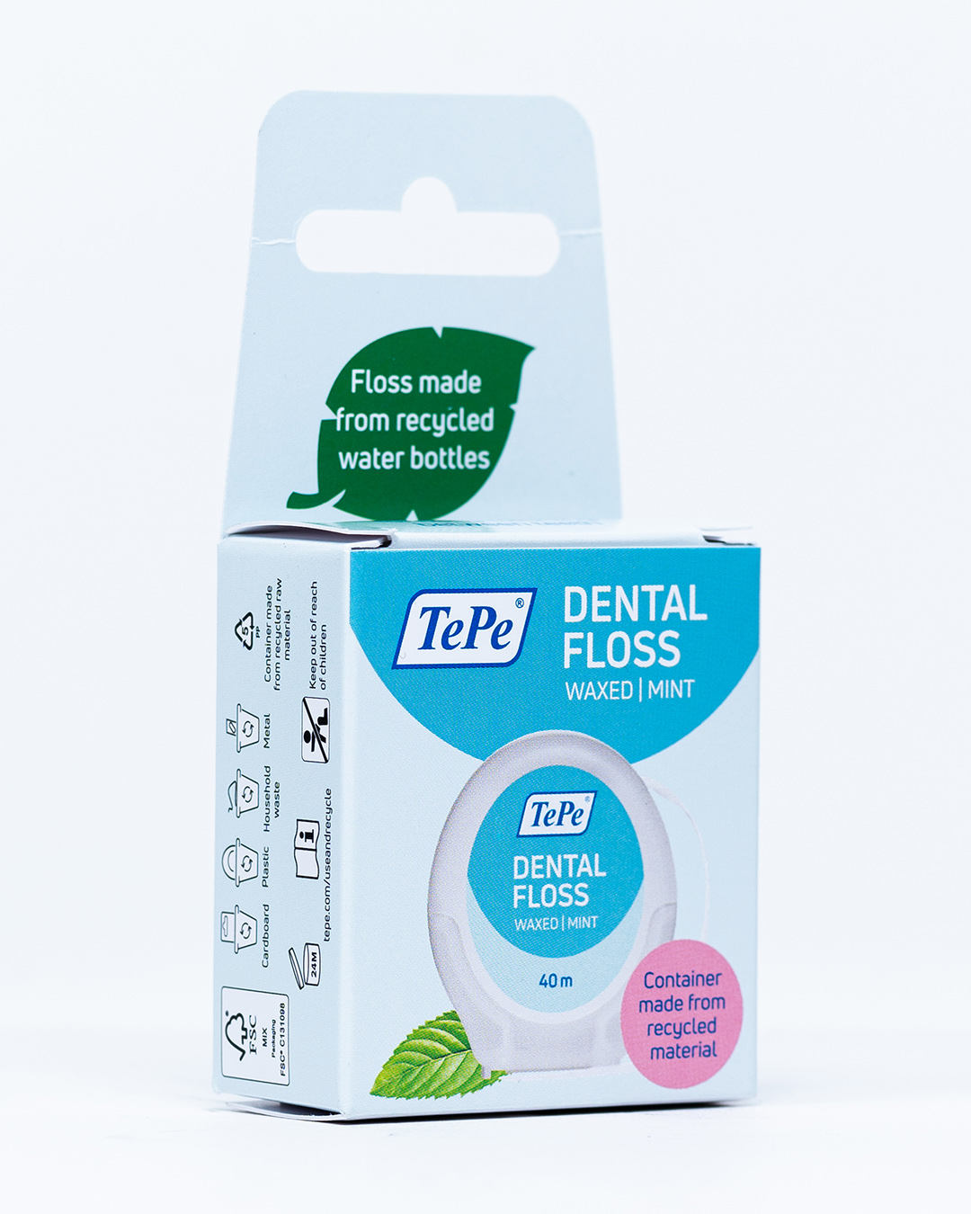 Tepe Filo Interdentale Dental Floss Espandibile Cerato con Menta - 40 m