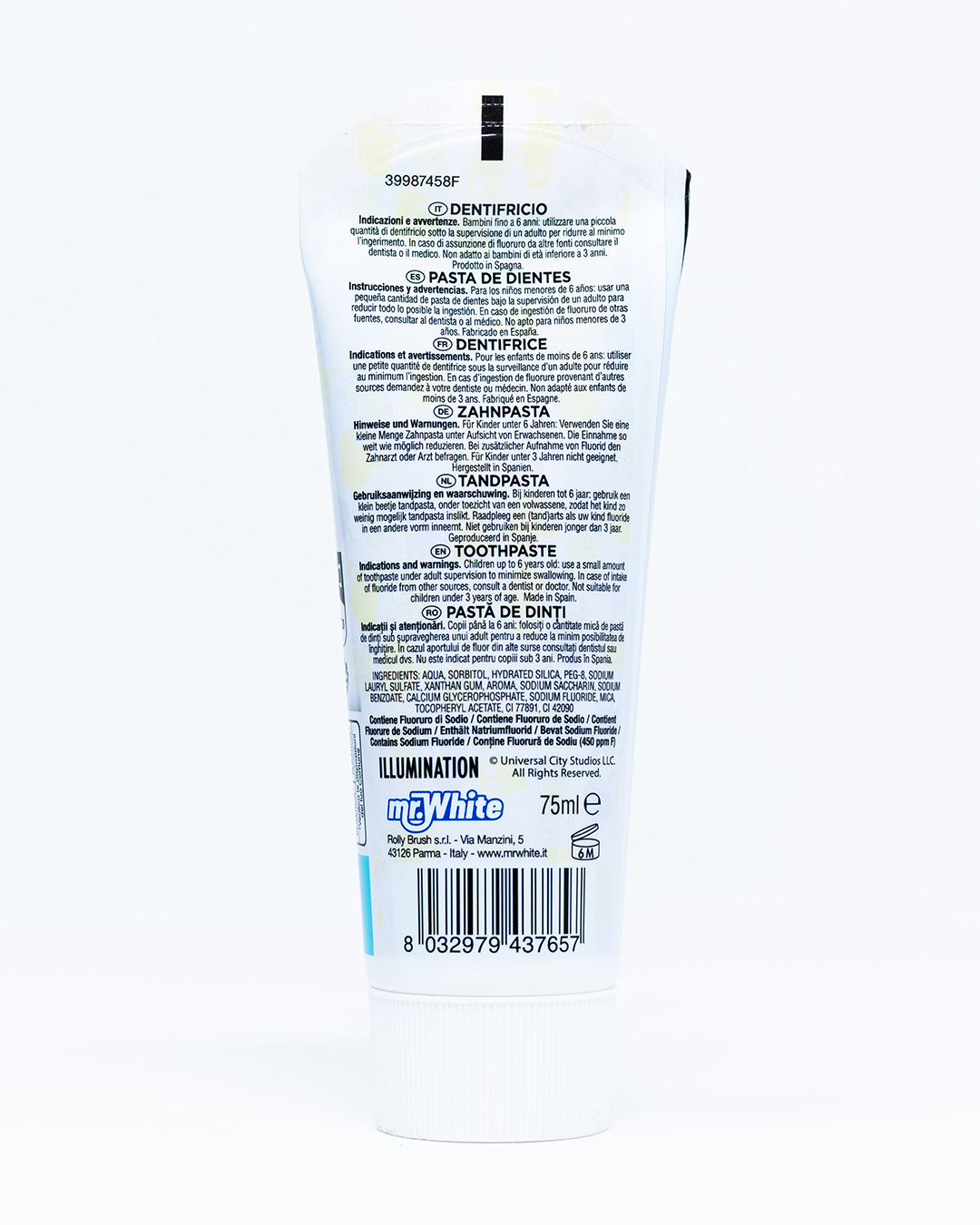 Mr. White Dentifricio Minions - 75 ml