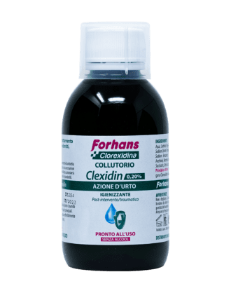 Forhans Clorexidina Collutorio Clexidin Azione d'Urto 0,20% - 200 ml