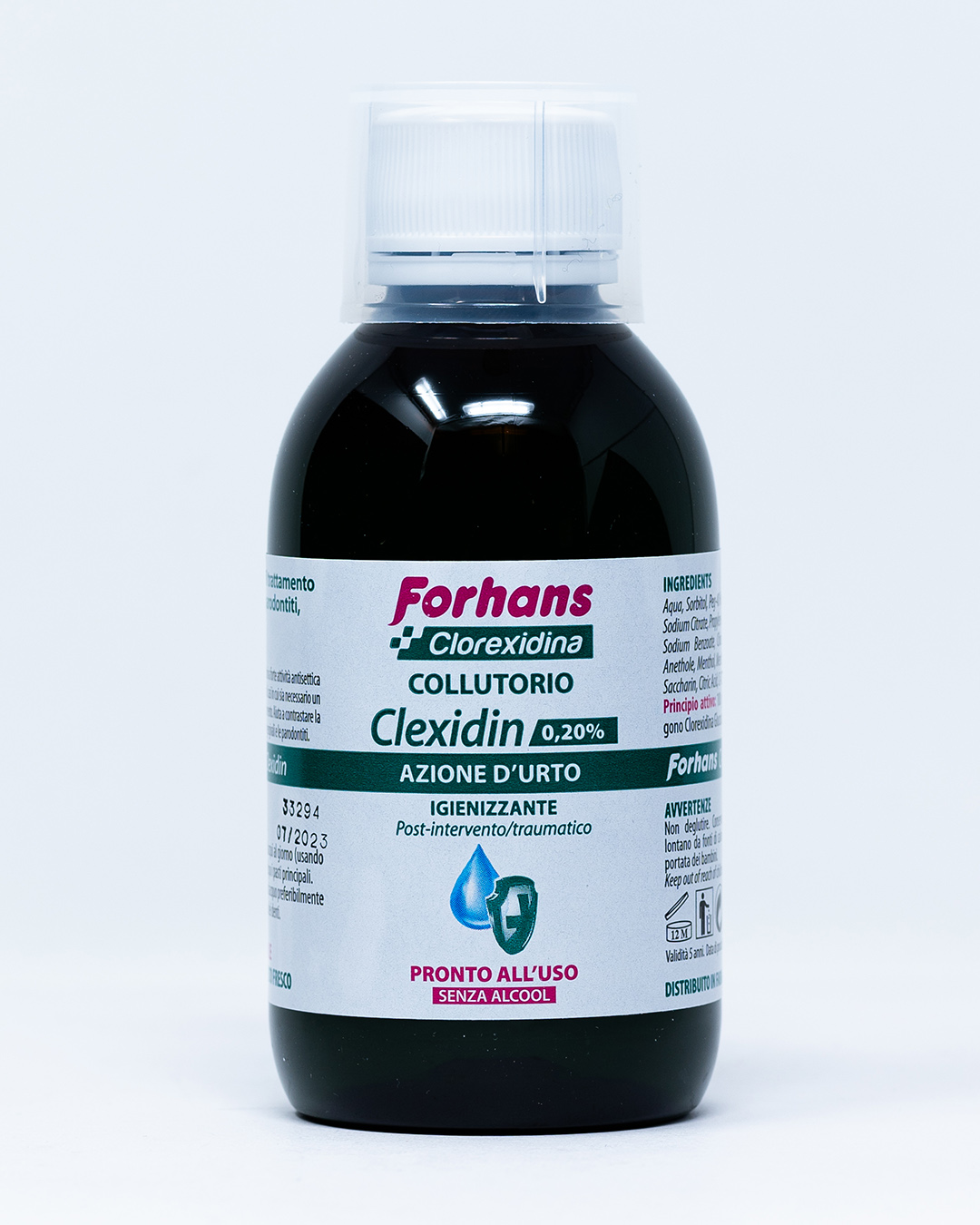 Forhans Clorexidina Collutorio Clexidin Azione d'Urto 0,20% - 200 ml