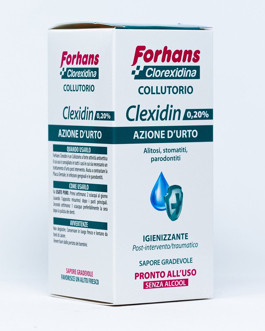 Forhans Clorexidina Collutorio Clexidin Azione d'Urto 0,20% - 200 ml