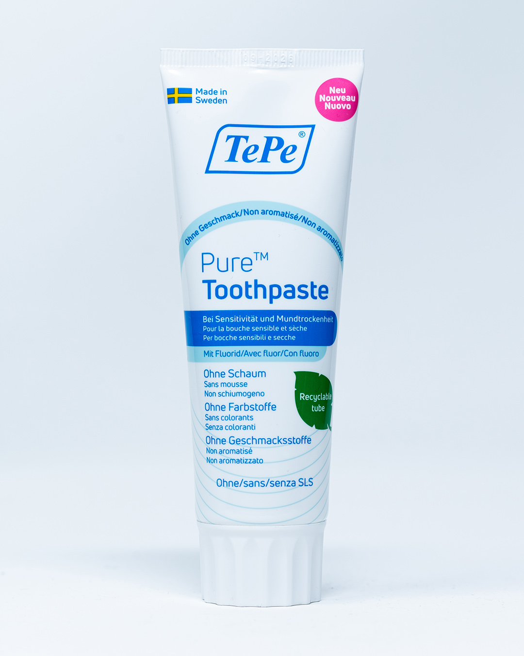 TePe Dentifricio Pure™ non Aromatizzato - 75 ml