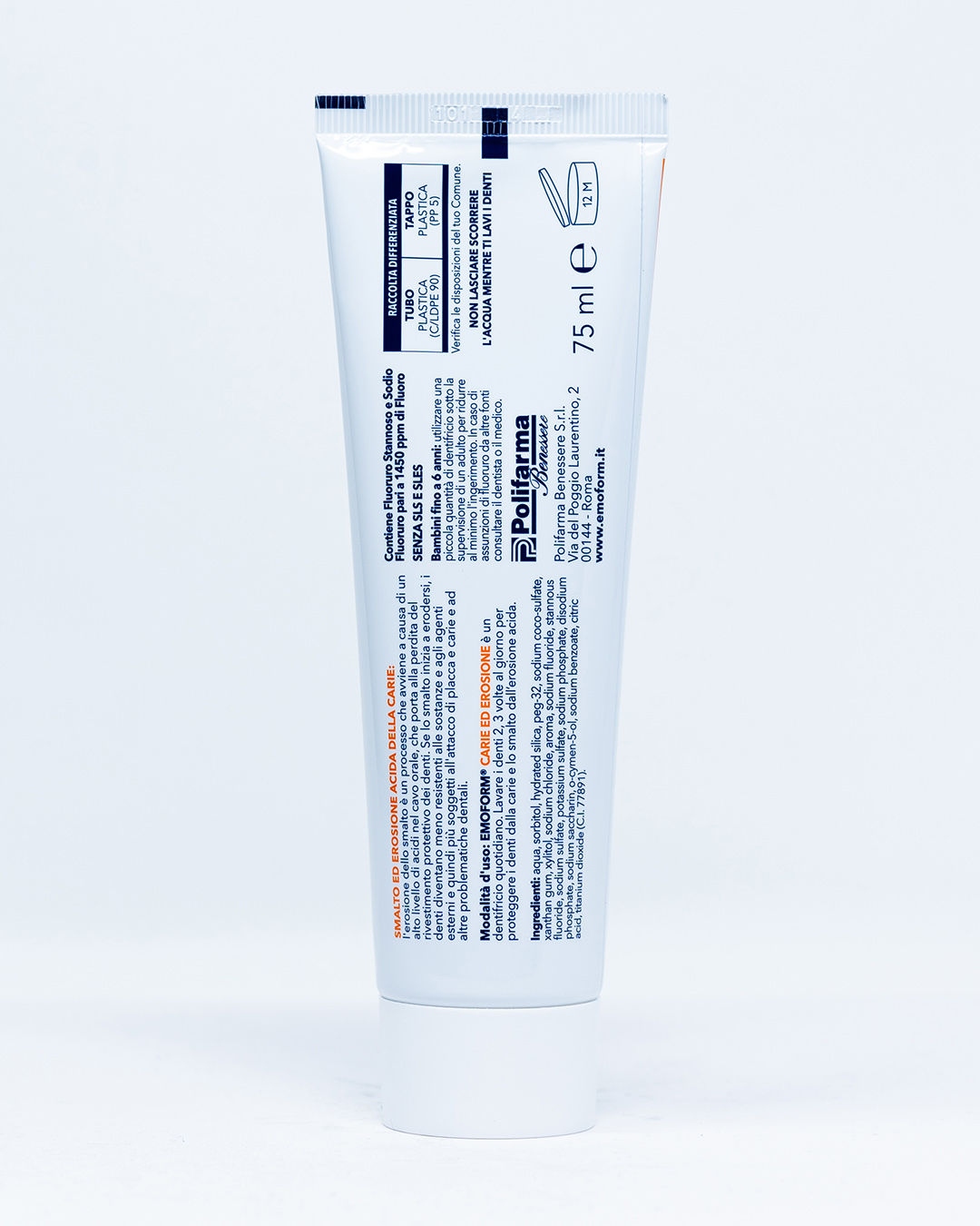Emoform® Dentifricio Carie ed Erosione - 75 ml