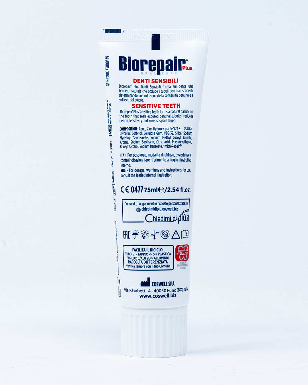 Biorepair Dentifricio Denti Sensibili Plus – 75 ml