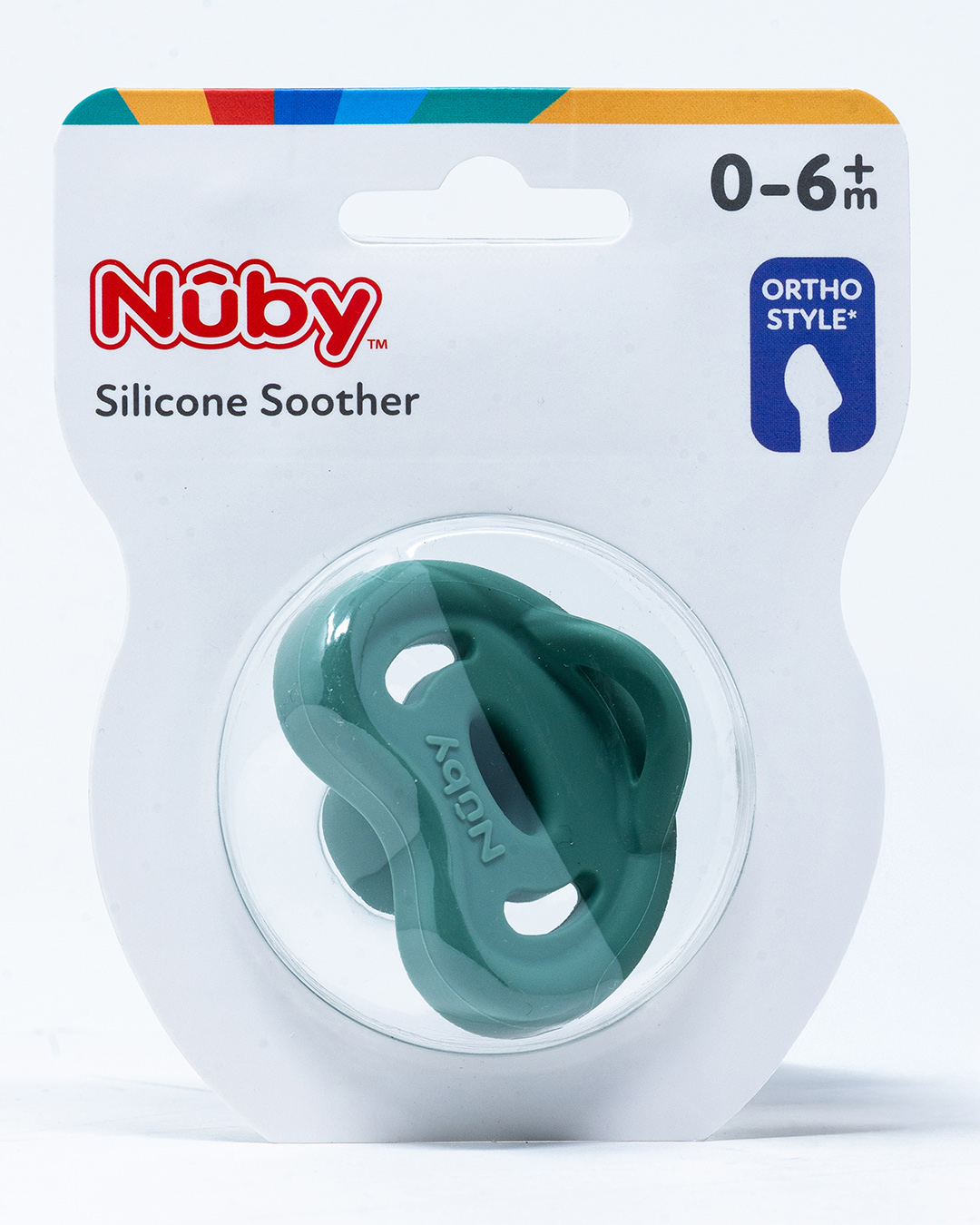 Nuby Succhietto Ortodontico in Silicone 0-6 mesi - 1 pz - Vari Colori