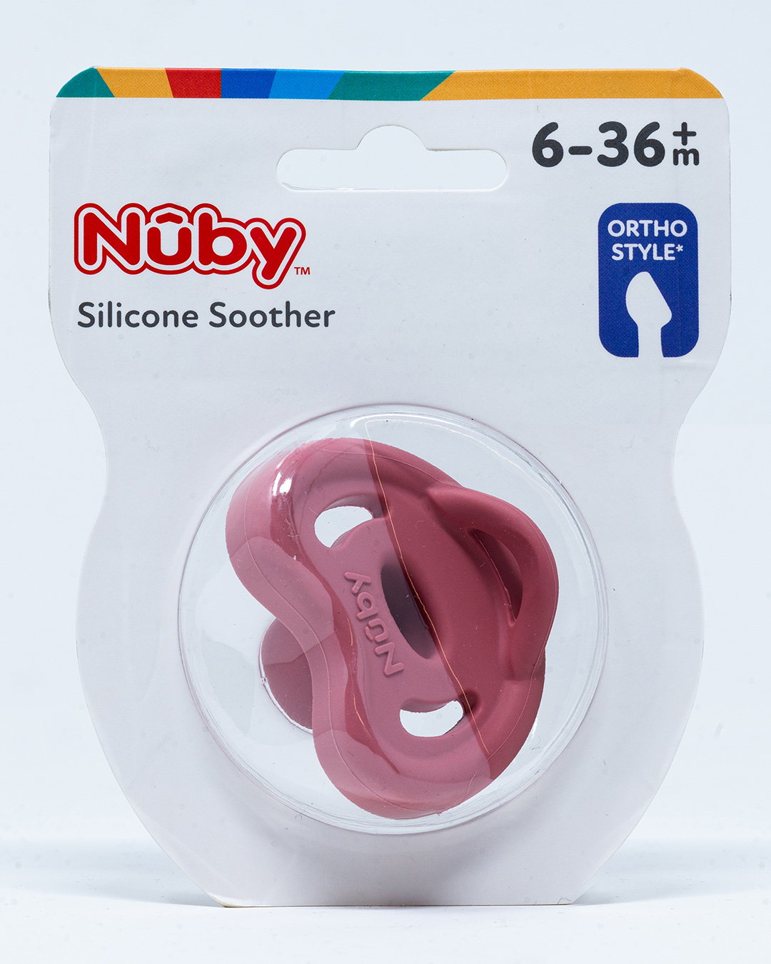 Nuby Succhietto Ortodontico in Silicone 6 - 36 mesi - 1 pz - Vari Colori