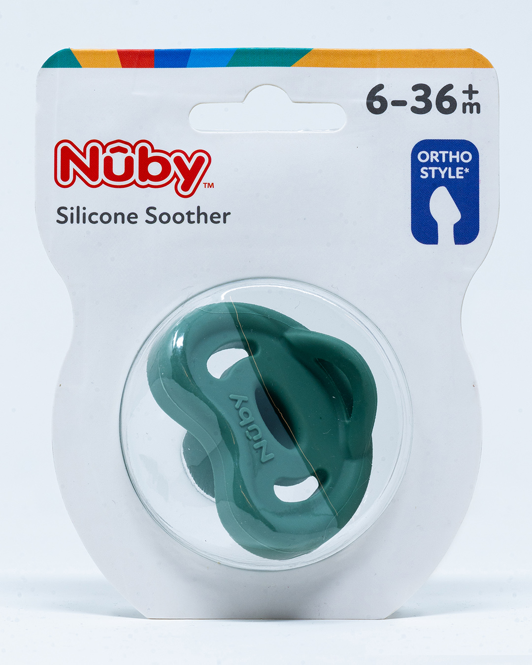 Nuby Succhietto Ortodontico in Silicone 6 - 36 mesi - 1 pz - Vari Colori