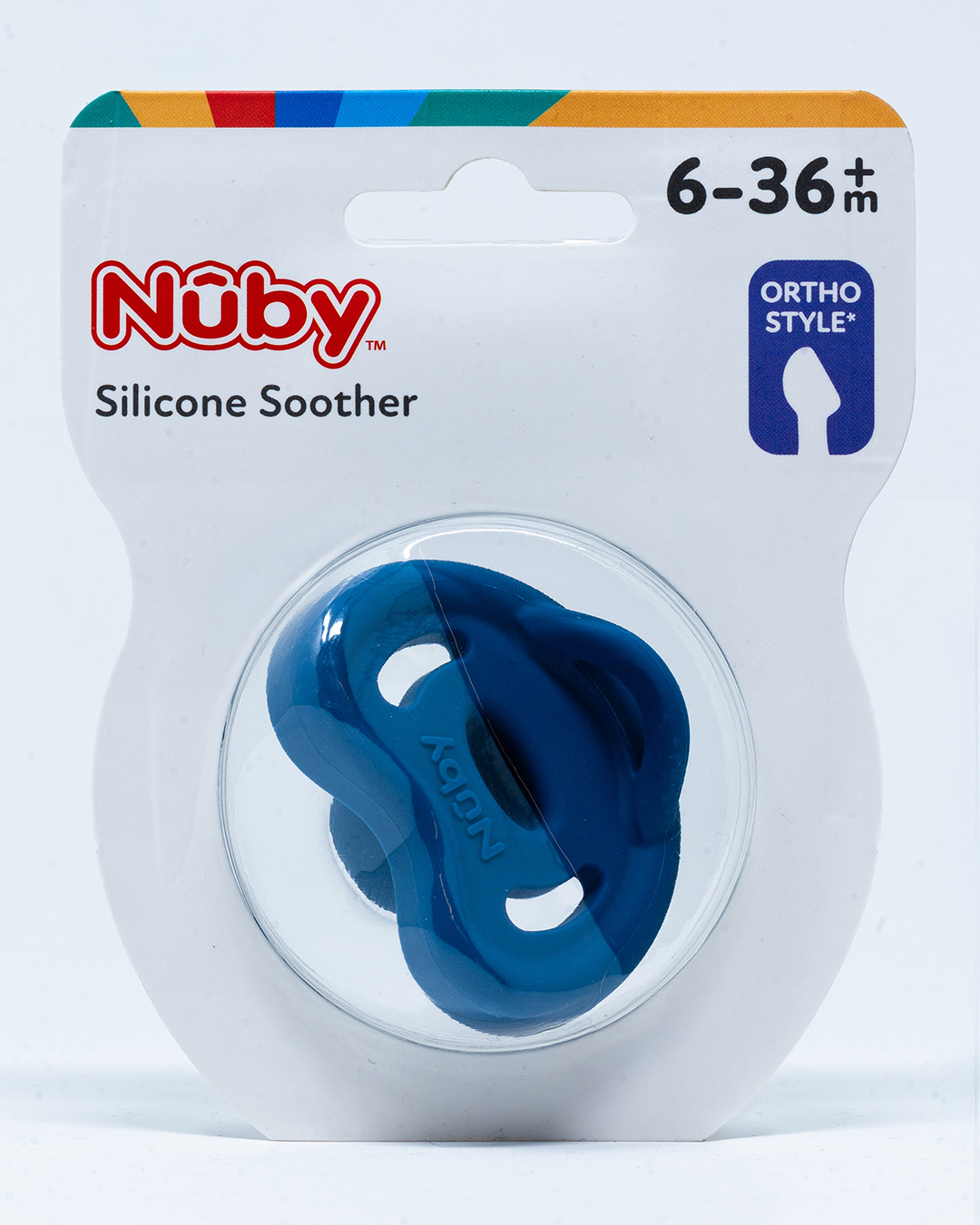 Nuby Succhietto Ortodontico in Silicone 6 - 36 mesi - 1 pz - Vari Colori