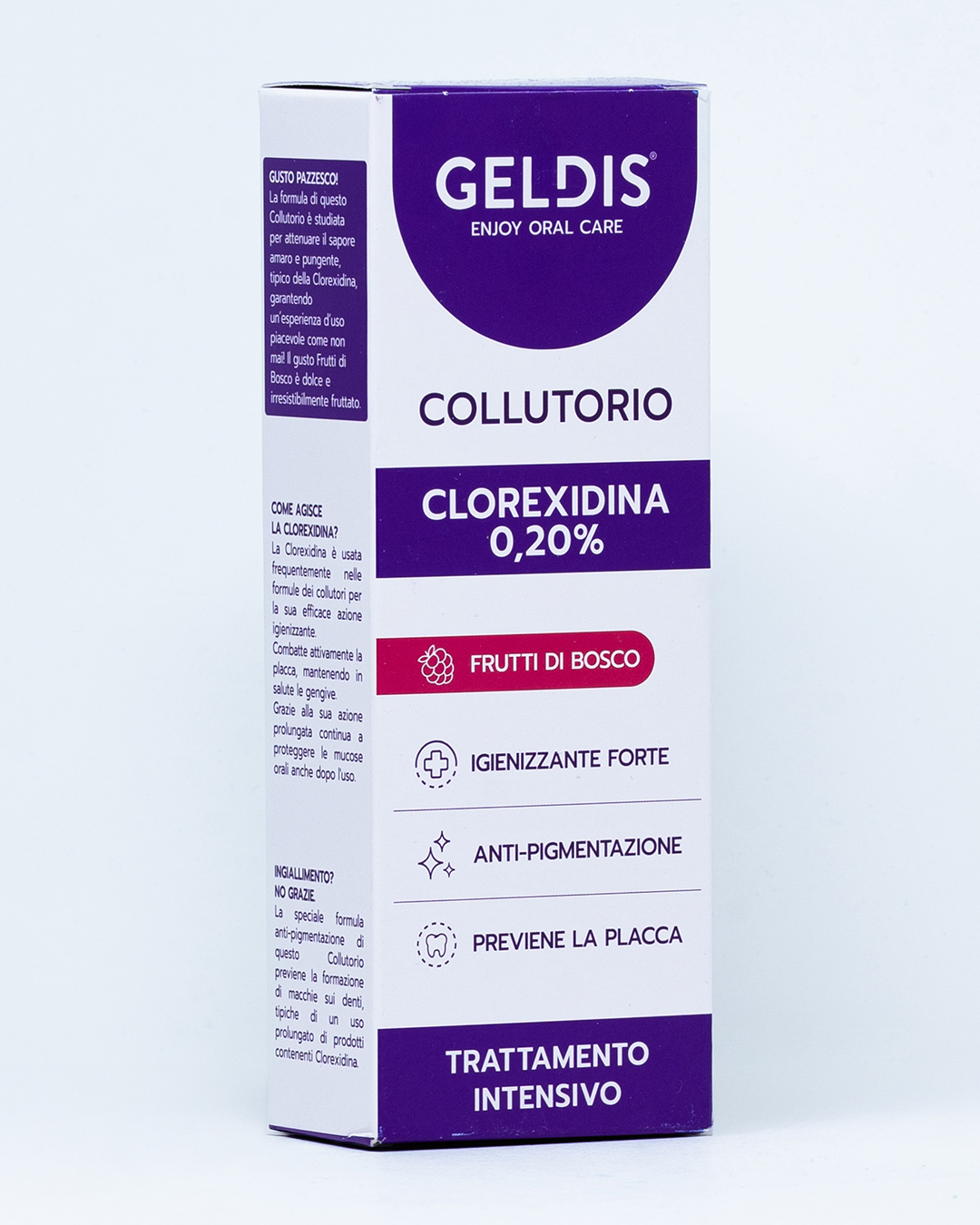 Geldis Collutorio Clorexidina 0,20% - Frutti di bosco