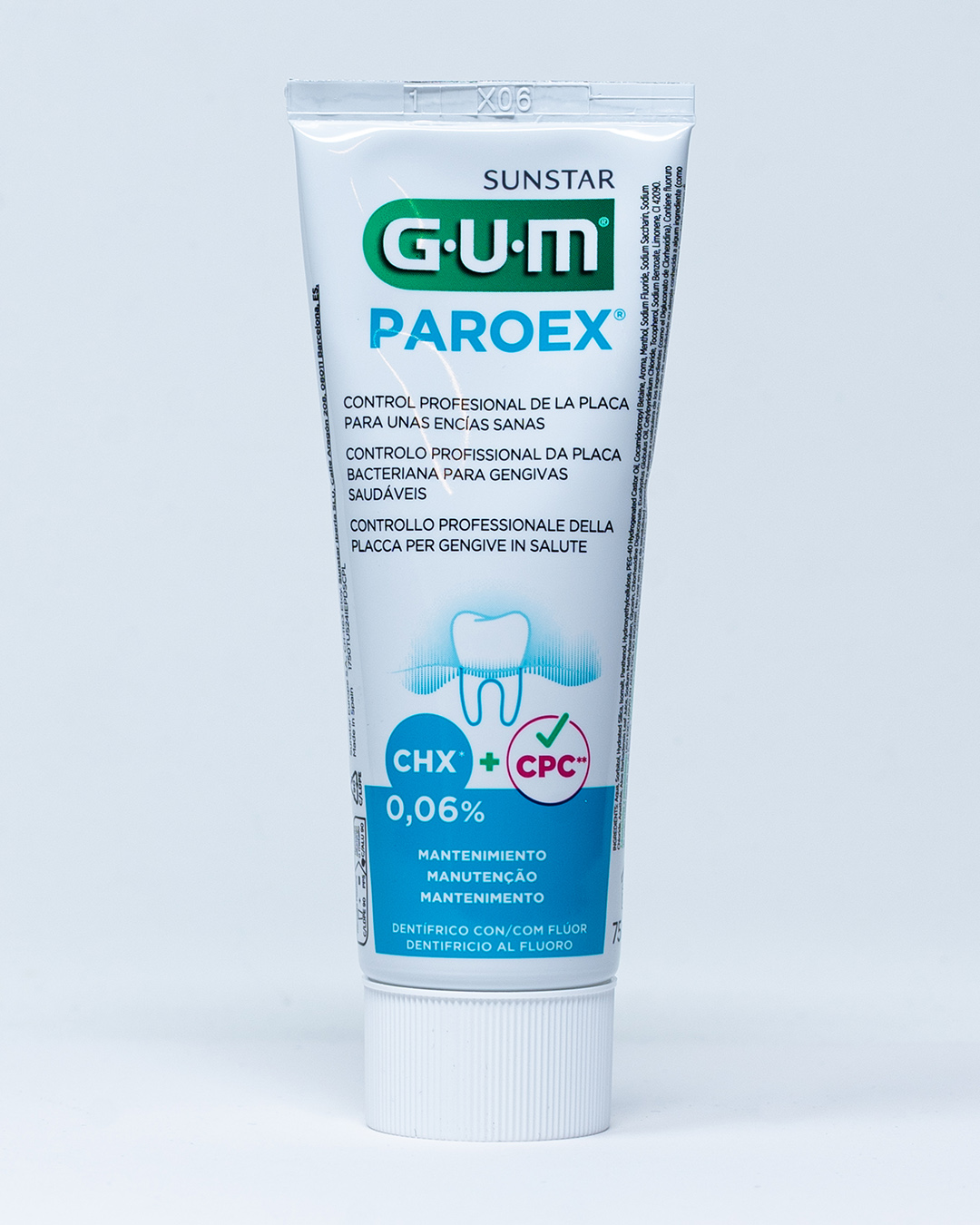 Gum Dentifricio di Mantenimento Paroex CHX 0,06% + CPC - 75 ml